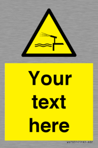 Custom warning water cannon